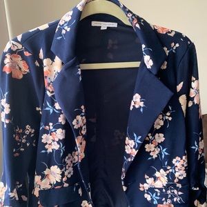 Crescent & Willough Jackets & Coats - Crescent & Willough Floral Navy Blazer Crescent & Willough Jackets & Coats - Crescent & Willough Floral Navy Blazer